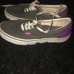 Vans Shoes - Gray and purple vans Vans Shoes - Gray and purple vans